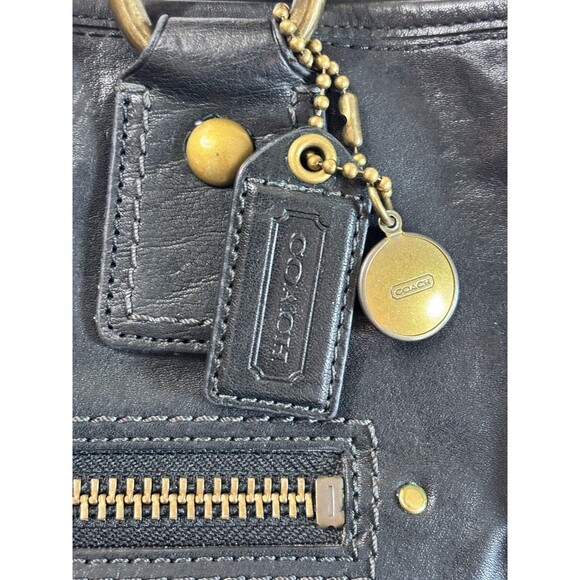 COACH XL Gigi 65th Anniversary Legacy Leather Tote, Black Great Condition, 11131 - Picture 11 of 13